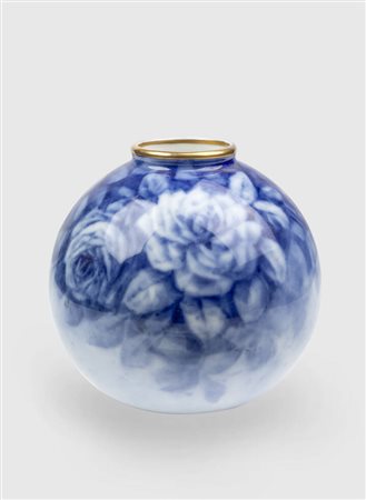 LIMOGES<BR>"Vaso boulle in ceramica" 1910 circa