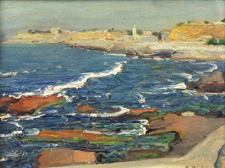 MARIO BERTOLA<BR>Torino 1880 - 1926<BR>"Onde"