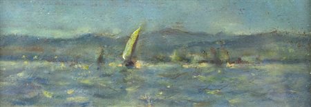 FAUSTO ZONARO<BR>Masi (PD) 1854 - 1929 San Remo (IM)<BR>"Marina a Rapallo" 1921