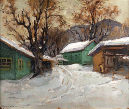 FELICE VELLAN<BR>Torino 1889 - 1976<BR>"A Trana" 1945