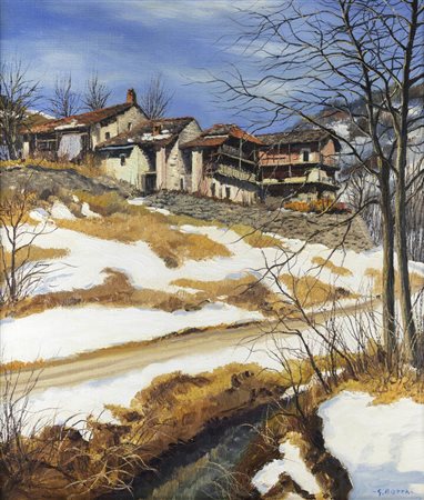 GUIDO BOTTA<BR>Alessandria 1921 - 2010<BR>"Ultima neve" 1987