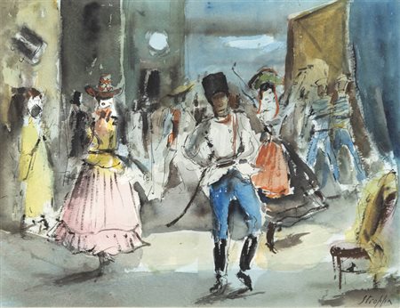 LEONARDO STROPPA<BR>Torino 1900 - 1991<BR>"Carnevale"