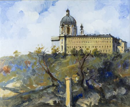 EDMONDO MANEGLIA<BR>Koziu (Turchia) 1925 - 2003 Torino<BR>"La Basilica di Superga"