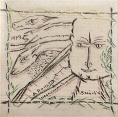 REMO BRINDISI<BR>Roma 1918 - 1996 Milano<BR>"Pastorale" 1979