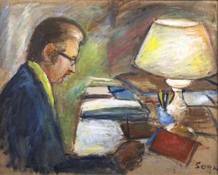 ANNA SOGNO<BR>Ello (CO) 1923 - 2005 Torino<BR>"Ritratto di Edgardo"