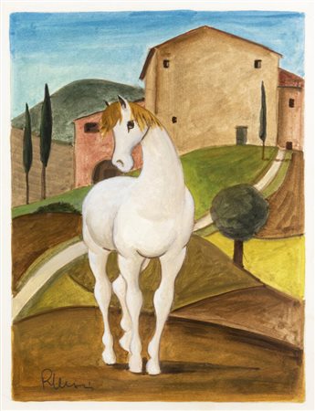 ROBERTO MASI<BR>I 1940<BR>"Cavallino con casale" 2009