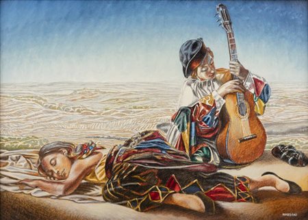 SERGIO NARDONI<BR>Firenze 1947<BR>"Viandanti"