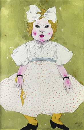 ENRICO COLOMBOTTO ROSSO<BR>Torino 1925 - 2013 Casale<BR>"Bambola"