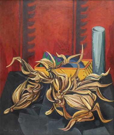 ETTORE FICO<BR>Piatto Biellese (VC) 1917 - 2004 Torino<BR>"Composizione" 1968