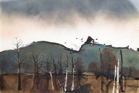 FRANCESCO TABUSSO<BR>Sesto San Giovanni (MI) 1930 - 2012 Torino<BR>"Paesaggio"