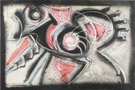 UMBERTO MASTROIANNI<BR>Fontana Liri (FR) 1910 - 1998 Marino (Roma)<BR>"Composizione"