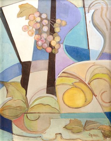 TINA APREA<BR>Torino XX secolo<BR>"Natura morta con uva" anni '940