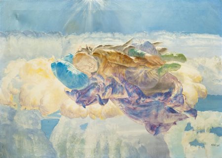 ABACUC (Silvano Gilardi)<BR>Torino 1933<BR>"Volatario dormiente" 1967