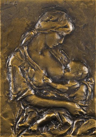 SERGIO UNIA<BR>Roccaforte di Mondovì (CN) 1943<BR>"Maternità" 1994