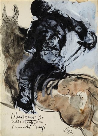 Mario Sironi (1885-1961), Soldato a cavallo, 1955 ca