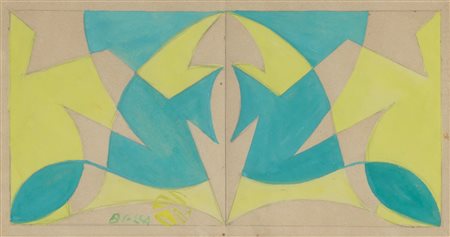 Giacomo Balla (1871-1958), Motivo per mattonella raddoppiato, 1925 ca