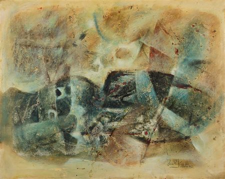 Ibrahim Kodra (1918-2006), Montagna, 1960