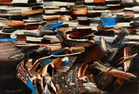 Mattia Moreni (1920-1999), Delta del Torrente, 1955