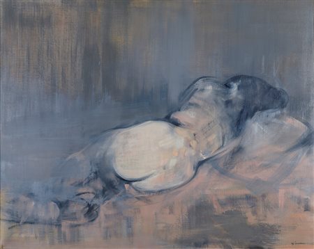 Giuseppe Ajmone (1923-2005), Nudo disteso, 1979