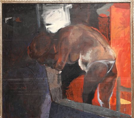 Ugo Attardi (1923-2006), Innamorata, 1962