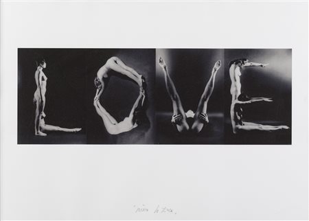 Nino Lo Duca (1940), (Love) alfabeto umano, 1974