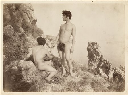 Wilhelm Von Gloeden Two young man on the rocks 1900

Stampa fotografica vintage