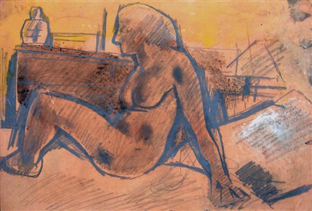 MARIO SIRONI, Nudo femminile, c. 1930