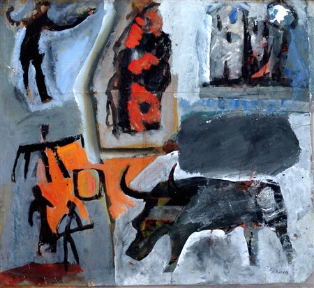 MARIO SIRONI, Pittura rupestre, c. 1955