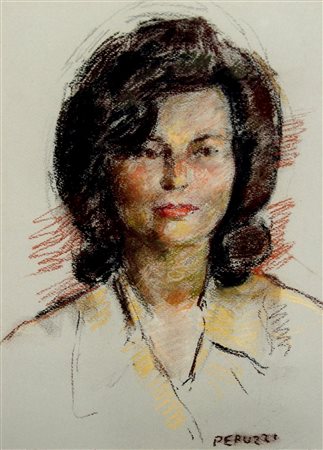 CESARE PERUZZI, Ritratto di donna, c. 1970