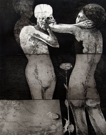 KARL PLATTNER, La donna e la maschera, 1972