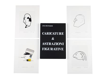 Ivo Pannaggi (1901 - 1981) CARICATURE E ASTRAZIONI FIGURATIVE cartella...