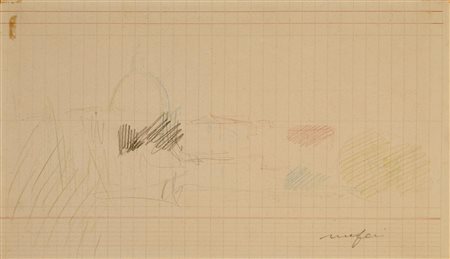 Mario Mafai (1902 - 1965) SAN PIETRO matita su carta, cm 22,5x33 firma...