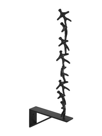 Alberto De Braud (1959) BORDER LINE scultura in bronzo, cm 96x36x8; pezzo...