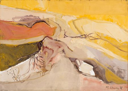 Mauro Chessa (1933) LE LANGHE olio su tela, cm 52x72 firma e data sul retro:...
