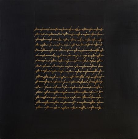 Alfredo Rapetti Mogol (1961) LETTERA NOTTURNA acrilico su tela, cm 80x80 sul...