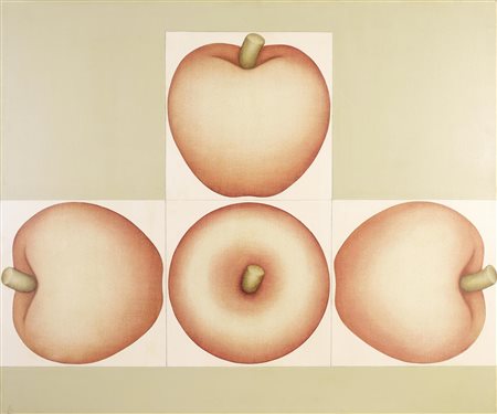 Vanni Viviani (1937 - 2002) PROIEZIONE IN ROSSO acrilico su tela, cm 100x120...