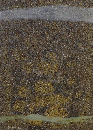 Piero Giunni (1912 - 2000) RICORDO DI UN PAESAGGIO TERRESTRE olio su tela, cm...