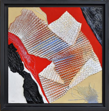 Sebastian Rho (1957) PAGE FOLDES N.15 tecnica mista su tavola, cm 33,5x32,5...