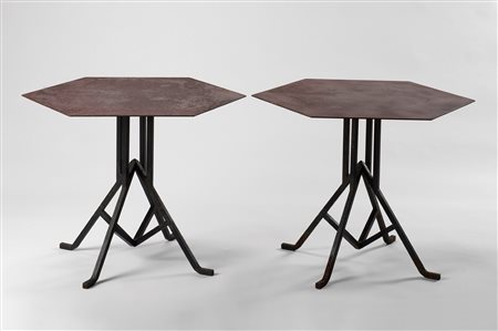 Frank Lloyd Wright, Warren McArthur (1867-1959, 1885-1961)  - Pair of coffee table, 1927