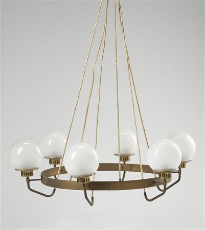 Stilnovo - Six lights lamp, 1950 ca.