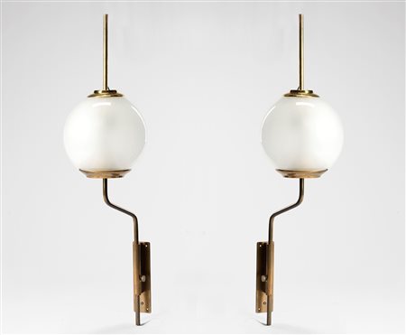 Luigi Caccia Dominioni - Pair of wall lamps model LP11, 1950 ca.