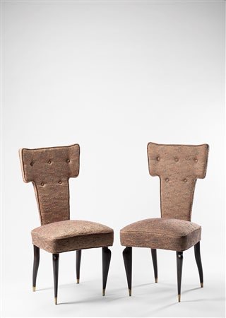 Renzo Zavanella - Pair of rare chairs, 1950 ca.