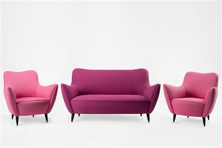 Guglielmo Veronesi - Sofa and two armchair, 1950 ca.