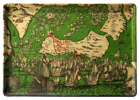 Piero Fornasetti (1913-1988)  - Folding table, anni '50