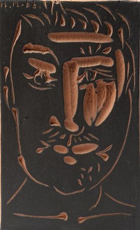 Pablo Picasso "Visage de Homme (Man's Face)" 1966
terracotta
cm 10x6,5x2
Edition