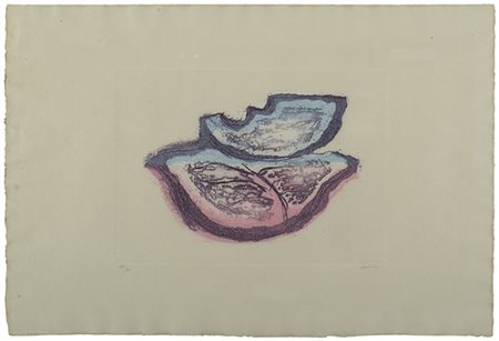 Jean Fautrier "Le Prophète" 1944
acquaforte acquatinta a colori
cm 22x30,5 lastr
