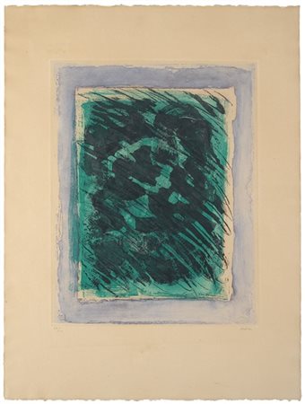 Jean Fautrier "La Forêt" 
acquaforte acquatinta a colori
cm 44,5x34,5 lastra; cm