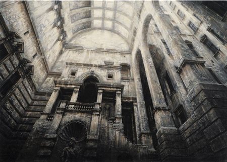 Stefan Hoenerloh "Variation zu: Porta incubi e succubi" 2000
olio e acrilico su