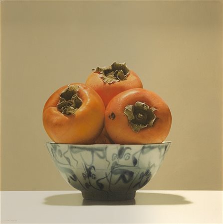 Luciano Ventrone "L'addio a Marco Polo" 1999
olio su tela
cm 50x50
Firmato in ba