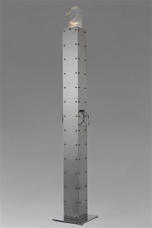 Igor Mitoraj "Moonlight Venezia" 1999
lume in acciaio inox e vetro di Murano bia